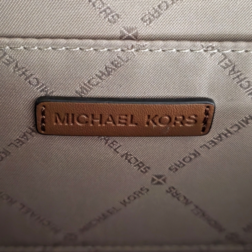 Michael Kors Black and White Polka Dot Crossbody Bag - Picture 2 of 7